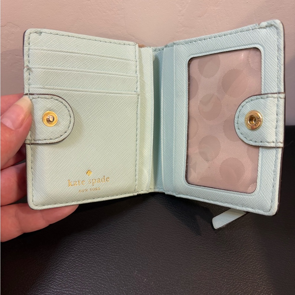 Kate Spade Mint Green Card Holder - Picture 3 of 7